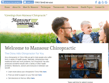 Tablet Screenshot of mansourchiropractic.com